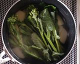 菜の花と塩昆布のポテトサラダ。作り方3写真