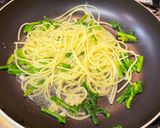 白アスパラと浅利の酒蒸し〜ボンゴレパスタ作り方7写真