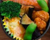 簡単シーフードグラタン入り焼き鮭弁当覚書作り方4写真