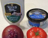 赤玉ねぎとブルーチーズのトマトサラダ作り方1写真