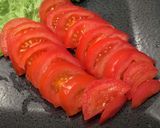 赤玉ねぎとブルーチーズのトマトサラダ作り方3写真