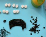 3色団子おにぎり ドラえもんキャラ弁作り方1写真