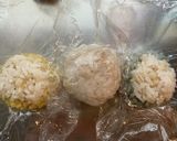 3色団子おにぎり ドラえもんキャラ弁作り方4写真