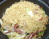 超簡単！さっぱり塩ダレ イカ焼きそば！作り方5写真