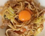 焼きうどんdeカレボナーラ作り方4写真