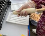 比内地鶏きりたんぽ鍋とみそ付けタンポ作り方4写真