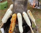 比内地鶏きりたんぽ鍋とみそ付けタンポ作り方9写真