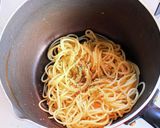 人参とサバ缶のトマト煮込みスパゲッティ作り方3写真