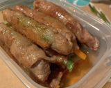 冷めても美味しい彩り野菜の豚肉巻き作り方4写真
