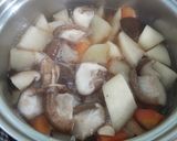大根と人参と椎茸の煮物作り方7写真