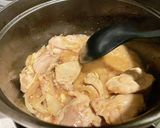 大豆と塩鶏のスープ作り方4写真