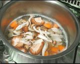 鶏と根菜のオートミール汁作り方1写真
