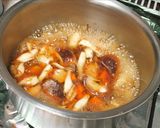 鶏と根菜のオートミール汁作り方2写真