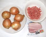 玉ねぎ肉詰め中華煮♪簡単ストレス漢方薬膳作り方1写真