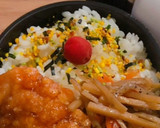 簡単唐揚げきんぴらグラタン日の丸弁当覚書作り方6写真