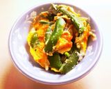 スナップえんどうの卵とじ作り方8写真