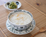 【朝がゆ】干し貝柱ともち玄米のおかゆ作り方4写真