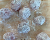 豚こまボールとナスの生姜和風炒め作り方1写真