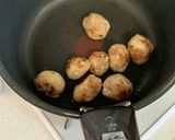 豚こまボールとナスの生姜和風炒め作り方2写真