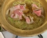 千切りキャベツのしゃぶしゃぶ鍋作り方1写真