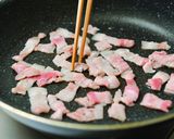 ほうれん草と豚バラ肉の味噌マヨソテー作り方1写真