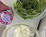 新玉ねぎと水菜　ツナサラダ作り方2写真