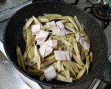 ごぼうベーコンほうれん草☆バター醤油炒め作り方4写真