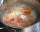 パパッと手軽に♪塩麹でトマトと豆腐の汁物作り方3写真