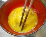 スクランブルエッグon the 食パン★作り方1写真