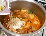 豚肉とキムチのオートミール雑炊作り方5写真