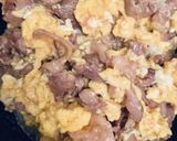 3分間cooking 牛肉と卵の丼作り方2写真