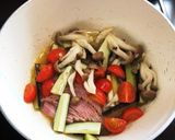 なすしめじベーコントマトの和風パスタ作り方20写真