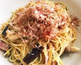 なすしめじベーコントマトの和風パスタ作り方32写真