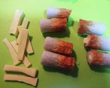 チーズ入りちくわの大葉肉巻き作り方1写真
