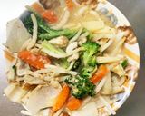 レンジ肉無チクワ彩り野菜味噌マヨ野菜炒め作り方18写真