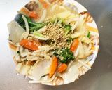 レンジ肉無チクワ彩り野菜味噌マヨ野菜炒め作り方19写真