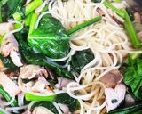 しいたけバター醤油パスタ☆レモン風味作り方5写真