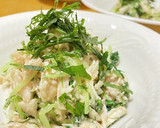 簡単♫ささみと水菜の明太子あえ作り方14写真