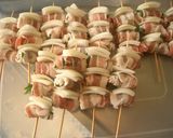 豚バラと大葉のくるくる串焼き☆作り方3写真