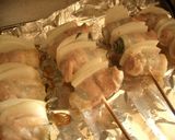 豚バラと大葉のくるくる串焼き☆作り方5写真