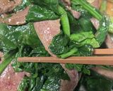 簡単　ほうれん草レバー焼き作り方6写真