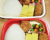 キャラ弁☆春休み♪にわとり&ひよこ弁当☆作り方2写真