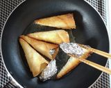 餃子の皮で簡単☆チョコレートカンノーリ。作り方9写真