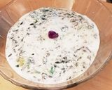 ペルシャ料理 ほうれん草入りヨーグルト作り方4写真