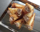 餃子の皮で簡単☆チョコレートカンノーリ。作り方15写真