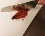 はんぺんと揚げ玉梅和え作り方1写真
