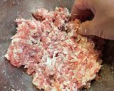 薄切り肉消費！簡単♪レンコン入り豚団子鍋作り方5写真