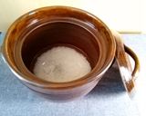 レンジで御飯(無洗米1合で茶碗2杯）作り方2写真