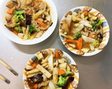 オイソ風味生姜焼き味豚こま大根青椒肉絲風作り方15写真