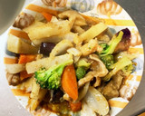 オイソ風味生姜焼き味豚こま大根青椒肉絲風作り方16写真